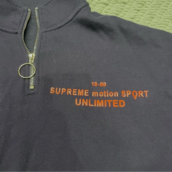 Forever 21 Navy Quarter Zip - Picture 2 of 7